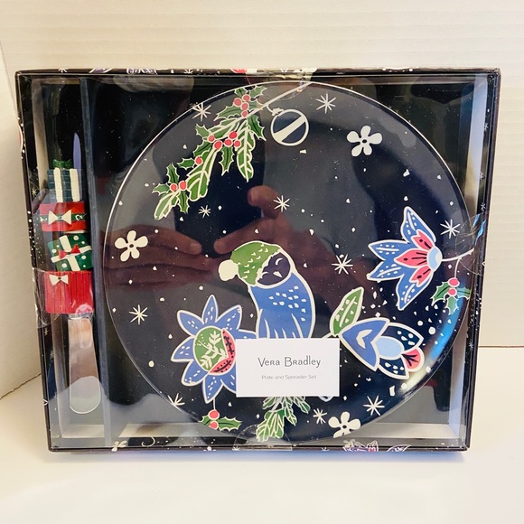Vera Bradley Other - Holiday plate and spreader set